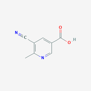 molecular formula C8H6N2O2 B1424918 5-Cyano-6-methylnicotinic acid CAS No. 1216866-96-4