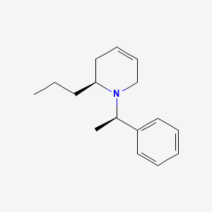 molecular formula C16H23N B14249188 Pyridine, 1,2,3,6-tetrahydro-1-[(1R)-1-phenylethyl]-2-propyl-, (2S)- CAS No. 348608-09-3