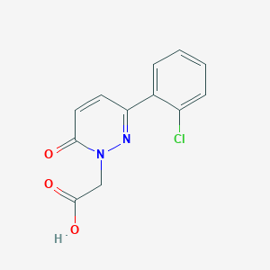molecular formula C12H9ClN2O3 B1424919 [3-(2-chlorophenyl)-6-oxopyridazin-1(6H)-yl]acetic acid CAS No. 1239773-56-8