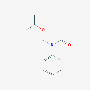 molecular formula C12H17NO2 B14249193 Acetamide, N-[(1-methylethoxy)methyl]-N-phenyl- CAS No. 387818-20-4