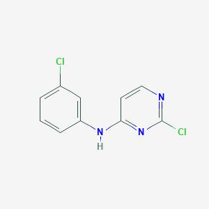 molecular formula C10H7Cl2N3 B1424922 2-Chloro-N-(3-chlorophenyl)pyrimidin-4-amine CAS No. 260045-66-7