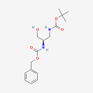 molecular formula C16H24N2O5 B1424926 Z-D-Dap(boc)-OL CAS No. 412015-69-1
