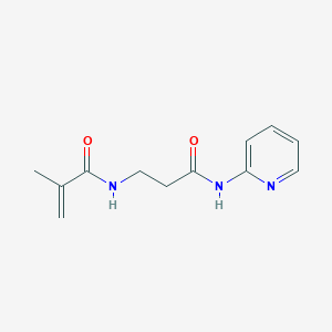 molecular formula C12H15N3O2 B14249264 N~3~-(2-Methylacryloyl)-N-pyridin-2-yl-beta-alaninamide CAS No. 184880-40-8