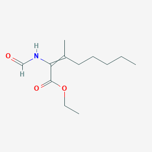 molecular formula C12H21NO3 B14249278 Ethyl 2-formamido-3-methyloct-2-enoate CAS No. 404580-33-2