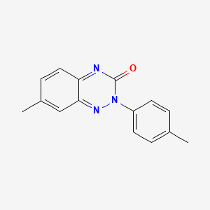 molecular formula C15H13N3O B1424928 7-甲基-2-(4-甲基苯基)-1,2,4-苯并三嗪-3(2H)-酮 CAS No. 1255147-23-9