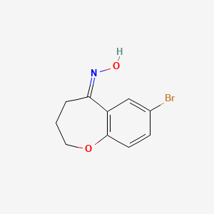 molecular formula C10H10BrNO2 B1424930 N-(7-bromo-2,3,4,5-tetrahydro-1-benzoxepin-5-ylidene)hydroxylamine CAS No. 1193390-65-6