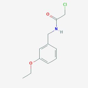 molecular formula C11H14ClNO2 B1424935 2-chloro-N-[(3-ethoxyphenyl)methyl]acetamide CAS No. 1183189-82-3