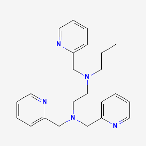molecular formula C23H29N5 B14249350 N-propyl-N,N',N'-tris(pyridin-2-ylmethyl)ethane-1,2-diamine CAS No. 423719-91-9