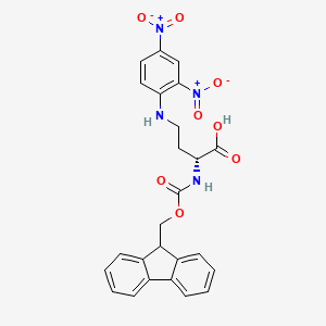 molecular formula C25H22N4O8 B1424937 Fmoc-d-dab(dnp)-oh CAS No. 1263047-25-1