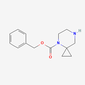 molecular formula C14H18N2O2 B1424943 Benzyl 4,7-diazaspiro[2.5]octane-4-carboxylate CAS No. 787564-07-2