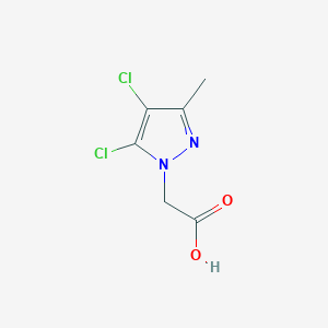 molecular formula C6H6Cl2N2O2 B1424948 (4,5-dichloro-3-methyl-1H-pyrazol-1-yl)acetic acid CAS No. 1228551-78-7
