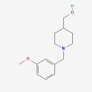 molecular formula C14H21NO2 B1424949 [1-[(3-Methoxyphenyl)methyl]piperidin-4-yl]methanol CAS No. 288091-49-6