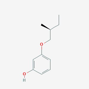 molecular formula C11H16O2 B14249518 3-[(2S)-2-methylbutoxy]phenol CAS No. 252235-35-1