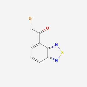 molecular formula C8H5BrN2OS B14249533 1-(2,1,3-Benzothiadiazol-4-yl)-2-bromoethan-1-one CAS No. 499771-04-9