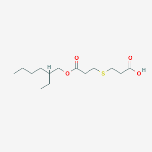 molecular formula C14H26O4S B14249535 3-({3-[(2-Ethylhexyl)oxy]-3-oxopropyl}sulfanyl)propanoic acid CAS No. 185020-97-7