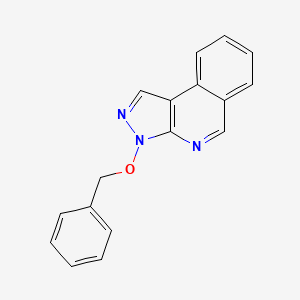 molecular formula C17H13N3O B14249544 3H-Pyrazolo[3,4-c]isoquinoline, 3-(phenylmethoxy)- CAS No. 323582-74-7