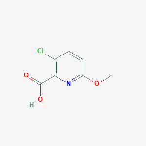 molecular formula C7H6ClNO3 B1424960 3-Chloro-6-methoxypyridine-2-carboxylic acid CAS No. 856836-44-7