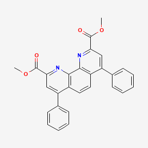 molecular formula C28H20N2O4 B14249634 Dimethyl 4,7-diphenyl-1,10-phenanthroline-2,9-dicarboxylate CAS No. 500022-92-4