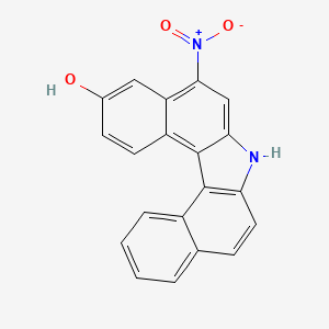 molecular formula C20H12N2O3 B14249637 3-Hydroxy-5-nitro-7H-dibenzo(c,g)carbazole CAS No. 188970-81-2
