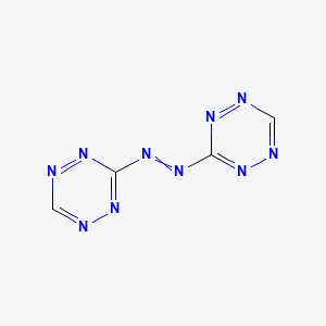 molecular formula C4H2N10 B14249661 3,3'-Diazenediylbis(1,2,4,5-tetrazine) CAS No. 436849-10-4
