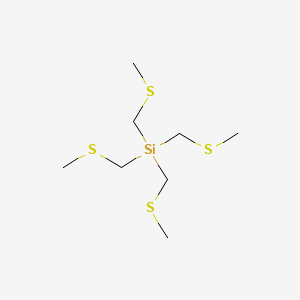 molecular formula C8H20S4Si B14249662 Tetrakis[(methylsulfanyl)methyl]silane CAS No. 410095-60-2