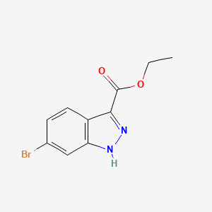 molecular formula C10H9BrN2O2 B1424967 Ethyl 6-bromo-1H-indazole-3-carboxylate CAS No. 885272-94-6