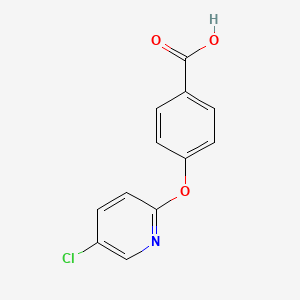 molecular formula C12H8ClNO3 B1424968 4-[(5-氯吡啶-2-基)氧基]苯甲酸 CAS No. 289044-48-0