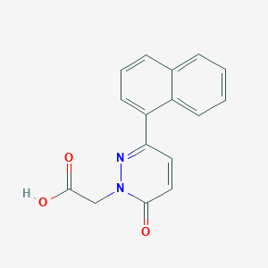 molecular formula C16H12N2O3 B1424969 [3-(1-Naphthyl)-6-oxopyridazin-1(6H)-yl]acetic acid CAS No. 1269527-71-0