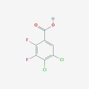 molecular formula C7H2Cl2F2O2 B14249697 4,5-Dichloro-2,3-difluorobenzoic acid CAS No. 184722-90-5