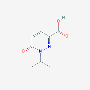 molecular formula C8H10N2O3 B1424973 1-Isopropyl-6-oxo-1,6-dihydropyridazine-3-carboxylic acid CAS No. 778594-18-6