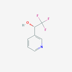 molecular formula C7H6F3NO B1424976 (1S)-2,2,2-trifluoro-1-(pyridin-3-yl)ethan-1-ol CAS No. 1226507-66-9