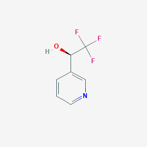 molecular formula C7H6F3NO B1424977 (1R)-2,2,2-trifluoro-1-(pyridin-3-yl)ethan-1-ol CAS No. 1226507-63-6