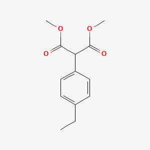 molecular formula C13H16O4 B14249774 Dimethyl (4-ethylphenyl)propanedioate CAS No. 394207-67-1