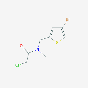 molecular formula C8H9BrClNOS B1424979 N-[(4-bromothiophen-2-yl)methyl]-2-chloro-N-methylacetamide CAS No. 1183046-17-4