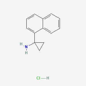 molecular formula C13H14ClN B1424984 1-萘-1-基-环丙胺盐酸盐 CAS No. 1215654-02-6