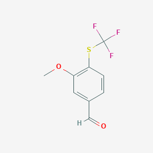 3-Methoxy-4-[(trifluoromethyl)sulfanyl]benzaldehyde