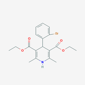 molecular formula C19H20BrNO4 B142499 Diethyl 4-(2-bromophenyl)-2,6-dimethyl-1,4-dihydropyridine-3,5-dicarboxylate CAS No. 861927-02-8