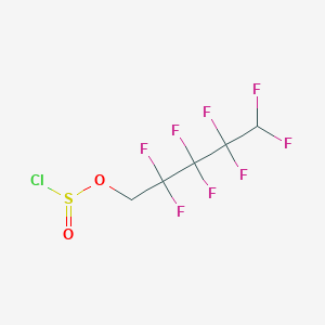 molecular formula C5H3ClF8O2S B14249956 Chlorosulfurous acid, 2,2,3,3,4,4,5,5-octafluoropentyl ester CAS No. 254756-55-3