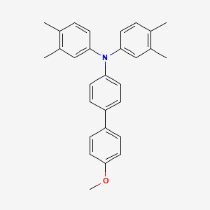 molecular formula C29H29NO B14249972 N,N-Bis(3,4-dimethylphenyl)-4'-methoxy[1,1'-biphenyl]-4-amine CAS No. 400784-82-9