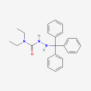 molecular formula C24H27N3O B14249980 N,N-Diethyl-2-(triphenylmethyl)hydrazine-1-carboxamide CAS No. 313989-86-5