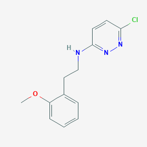 molecular formula C13H14ClN3O B1425003 6-chloro-N-[2-(2-methoxyphenyl)ethyl]pyridazin-3-amine CAS No. 1283109-48-7