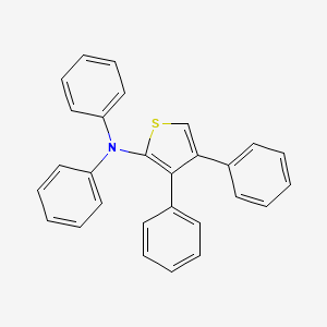 molecular formula C28H21NS B14250091 2-Thiophenamine, N,N,3,4-tetraphenyl- CAS No. 351424-83-4
