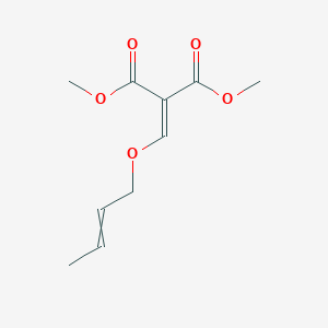 molecular formula C10H14O5 B14250114 Dimethyl {[(but-2-en-1-yl)oxy]methylidene}propanedioate CAS No. 381725-02-6
