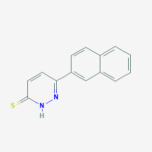molecular formula C14H10N2S B1425015 6-(Naphthalen-2-yl)pyridazine-3-thiol CAS No. 1286714-43-9