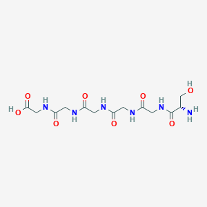 molecular formula C13H22N6O8 B14250151 L-Serylglycylglycylglycylglycylglycine CAS No. 369379-94-2