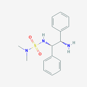 molecular formula C16H21N3O2S B14250157 Sulfamide, N'-[(1S,2S)-2-amino-1,2-diphenylethyl]-N,N-dimethyl- CAS No. 515172-77-7