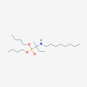 molecular formula C20H44NO3P B14250176 Phosphonic acid, [1-methyl-1-(octylamino)propyl]-, dibutyl ester CAS No. 335282-13-8