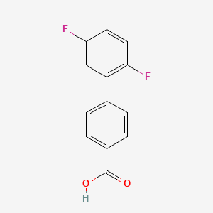 molecular formula C13H8F2O2 B1425018 2',5'-Difluoro-[1,1'-biphenyl]-4-carboxylic acid CAS No. 920294-24-2
