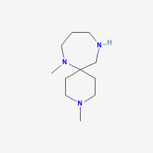 molecular formula C11H23N3 B1425021 3,7-二甲基-3,7,11-三氮杂螺[5.6]十二烷 CAS No. 1268334-80-0