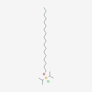 molecular formula C24H51ClOSi B14250234 Chloro(octadecyloxy)di(propan-2-yl)silane CAS No. 184719-60-6